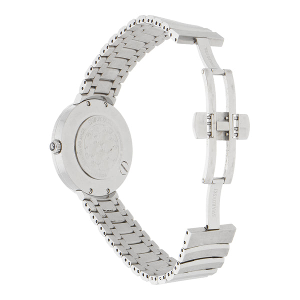 Reloj Swarovski para dama en acero inoxidable.