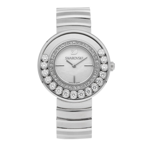 Reloj Swarovski para dama en acero inoxidable.