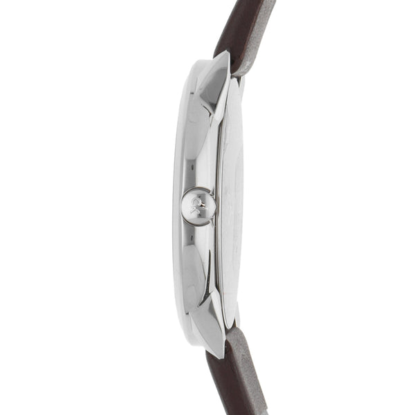 Reloj Calvin Klein unisex en acero inoxidable correa piel.