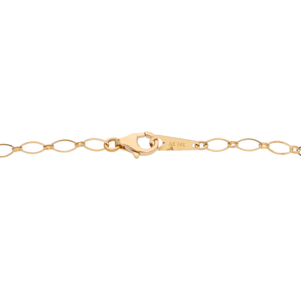 Pulsera hechura especial en oro tres tonos 14 kilates.