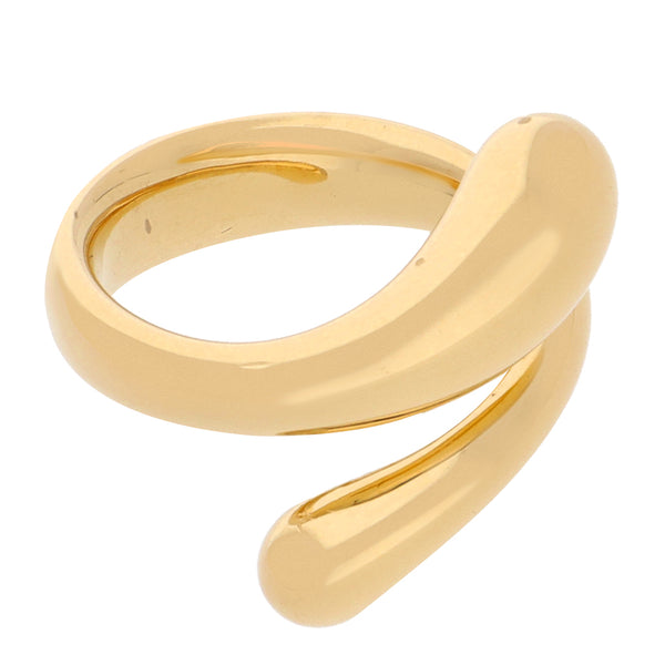 Anillo abierto estilizado firma Tiffany & Co. colección Elsa Perreti en oro amarillo 18 kilates.