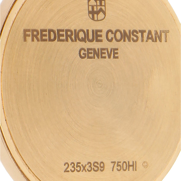 Reloj Frederique Constant para caballero en oro correa piel.