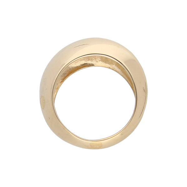 Anillo diseño italiano en oro amarillo 14 kilates.