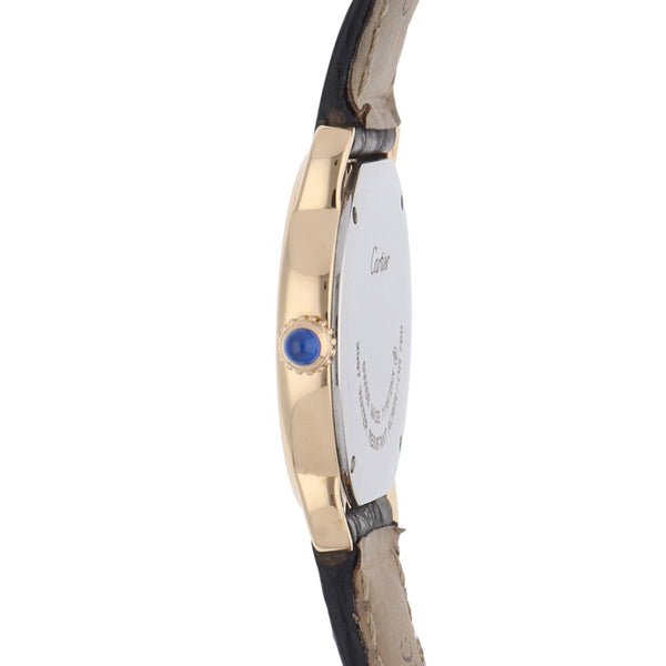 Reloj Cartier para dama en oro y acero inoxidable correa piel.