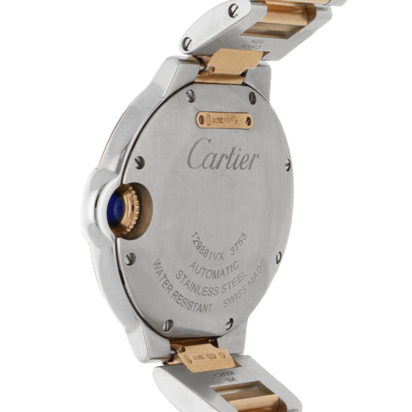 Reloj Cartier para dama en oro y acero inoxidable.