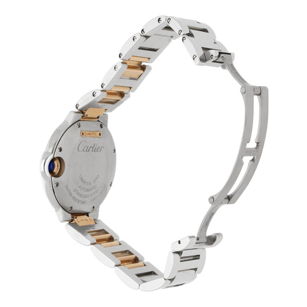 Reloj Cartier para dama en oro y acero inoxidable.