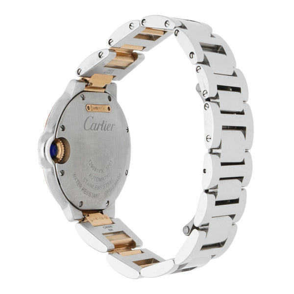 Reloj Cartier para dama en oro y acero inoxidable.