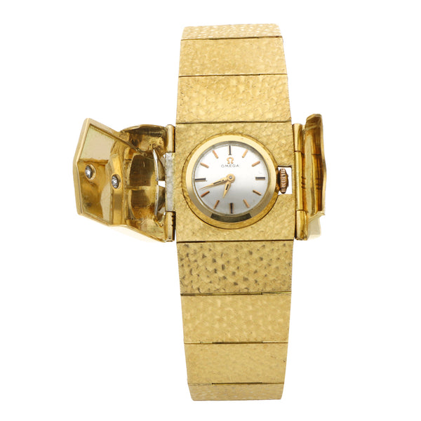 Reloj Omega para dama en oro.