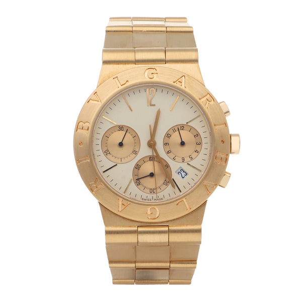 Reloj Bvlgari para caballero en oro.