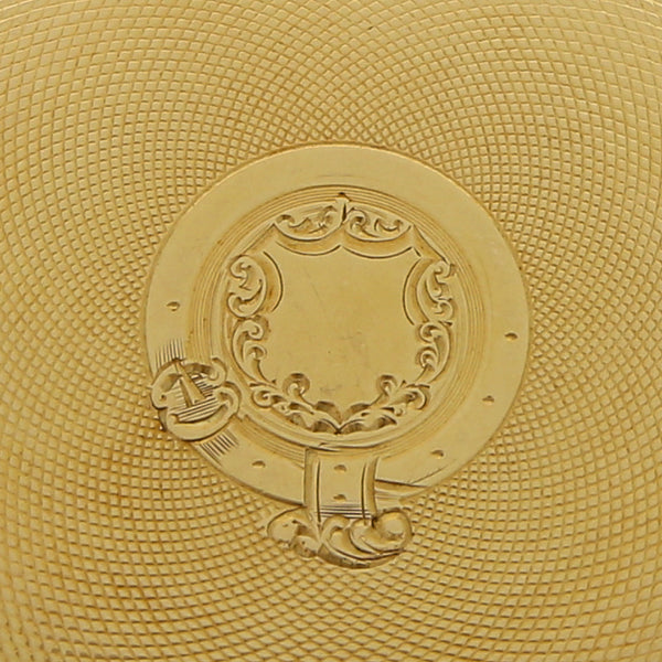 Reloj Montandon Locle de bolsillo en acero chapa y oro amarillo 18 kilates.