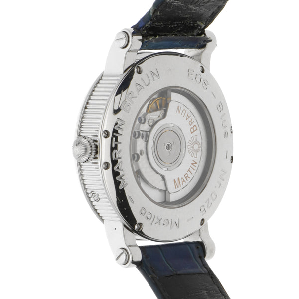 Reloj Martin Braun para caballero modelo Eos Blue.