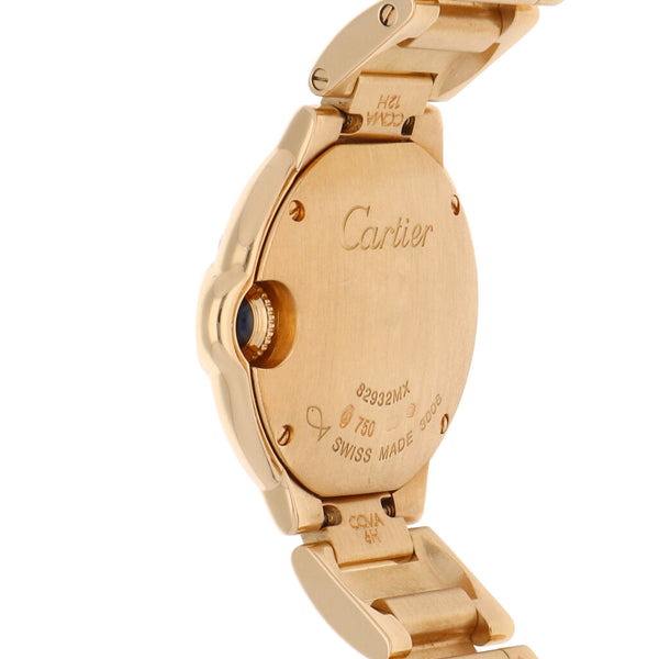 Reloj Cartier para dama modelo Ballon Bleu en oro amarillo 18 kilates.