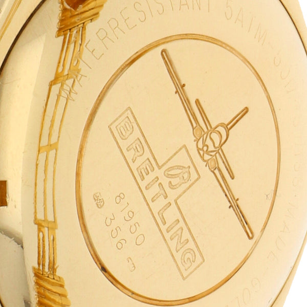 Reloj Breitling para caballero en oro amarillo 18 kilates.