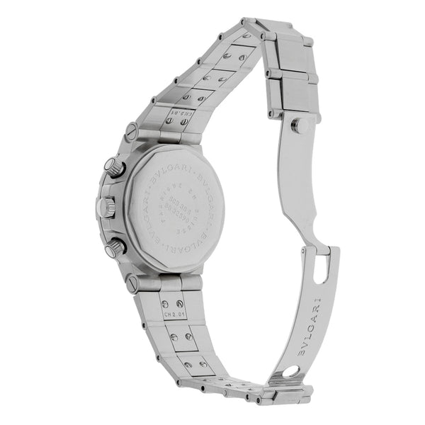 Reloj Bvlgari para caballero en acero inoxidable.