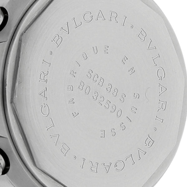 Reloj Bvlgari para caballero en acero inoxidable.