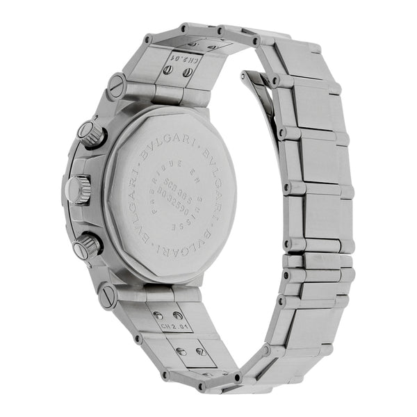 Reloj Bvlgari para caballero en acero inoxidable.