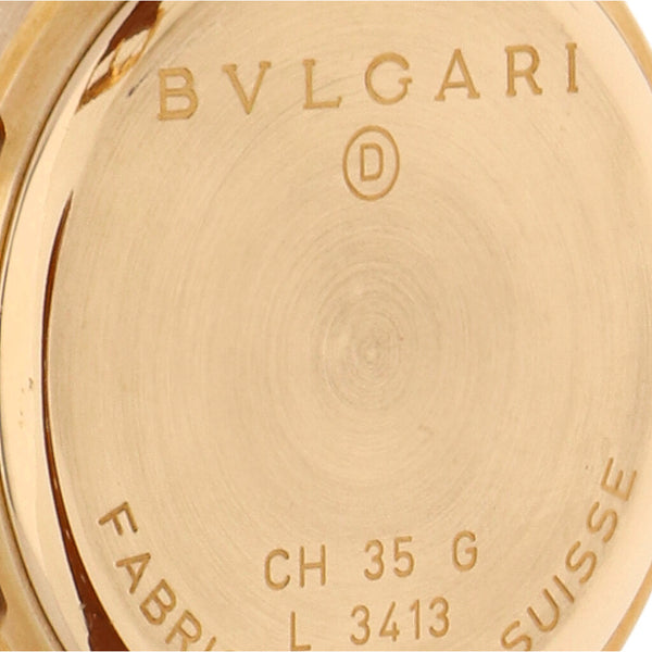 Reloj Bvlgari para caballero/unisex modelo Diagono Chronograph caja en oro amarillo 18 kilates.