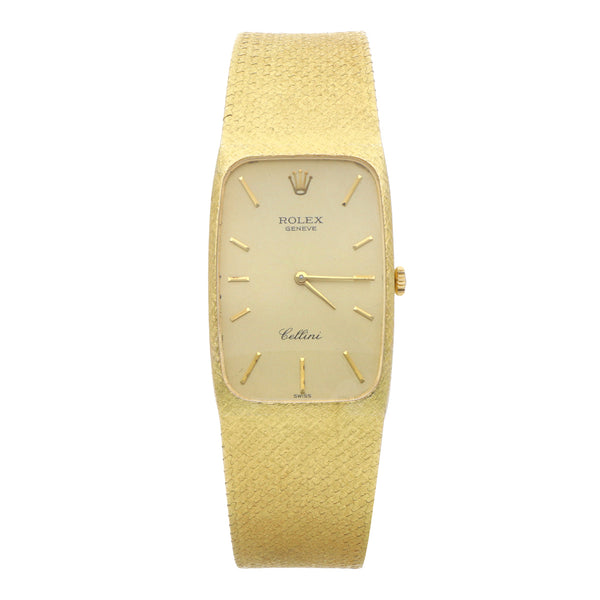 Reloj Rolex para caballero modelo Cellini en oro amarillo 18 kilates.