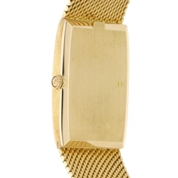 Reloj Rolex para caballero modelo Cellini en oro amarillo 18 kilates.