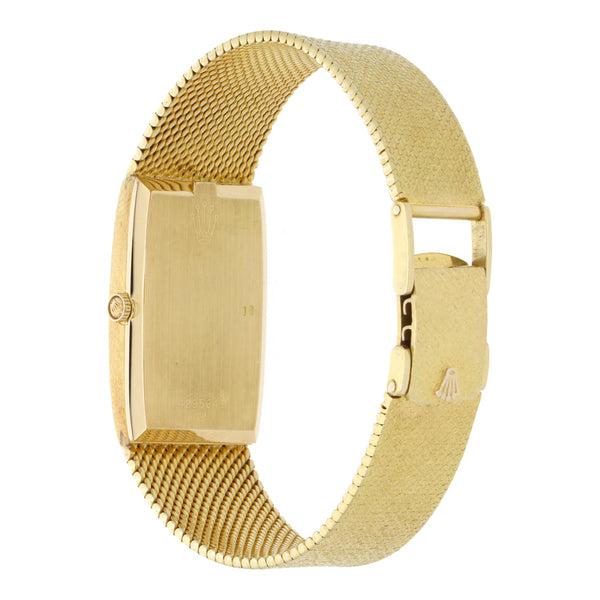 Reloj Rolex para caballero modelo Cellini en oro amarillo 18 kilates.