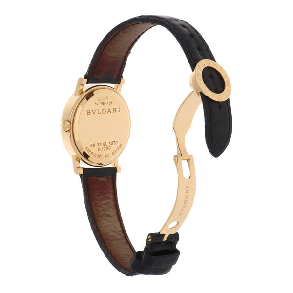 Reloj Bvlgari para caballero/unisex modelo Bvlgari Bvlgari caja en oro amarillo 18 kilates.