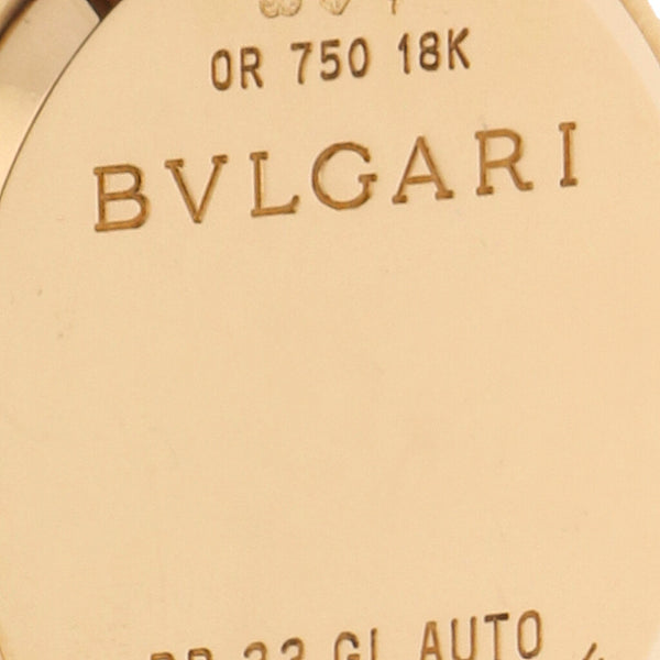 Reloj Bvlgari para caballero/unisex modelo Bvlgari Bvlgari caja en oro amarillo 18 kilates.