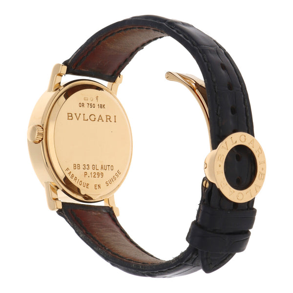 Reloj Bvlgari para caballero/unisex modelo Bvlgari Bvlgari caja en oro amarillo 18 kilates.