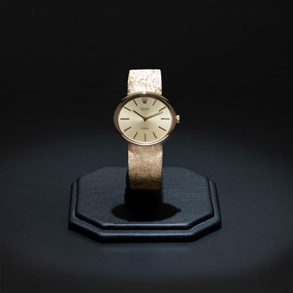 Reloj Rolex para caballero modelo Cellini en oro amarillo 18 kilates.