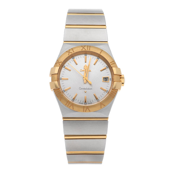 Reloj Omega para caballero modelo Constellation vista en oro amarillo 18 kilates.