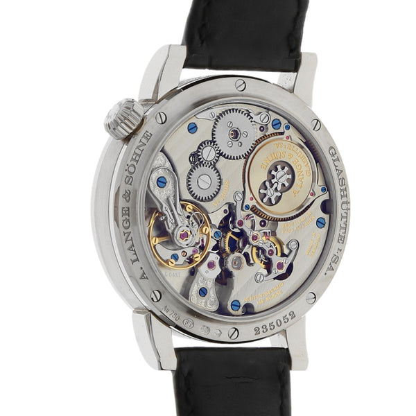 Reloj A. Lange & Söhne para caballero modelo Zeitwerk caja en oro blanco 18 kilates.