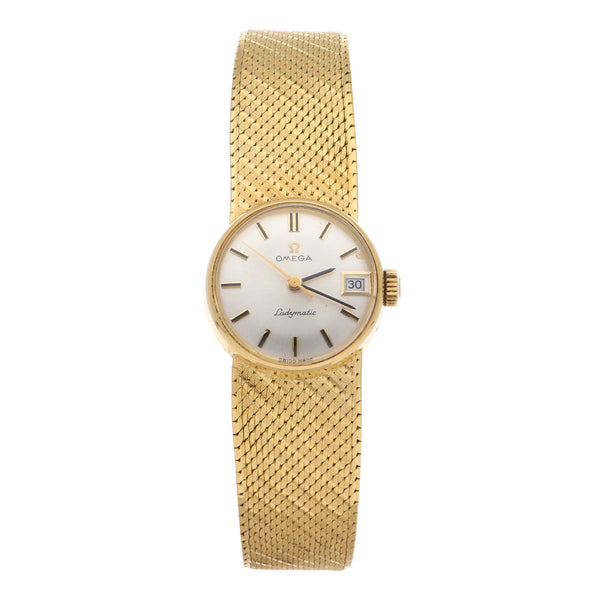 Reloj Omega para dama modelo Ladymatic en oro amarillo 18 kilates.