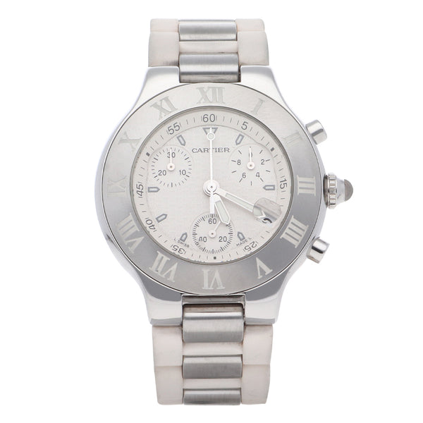 Reloj Cartier para dama modelo Chronoscaph 21.