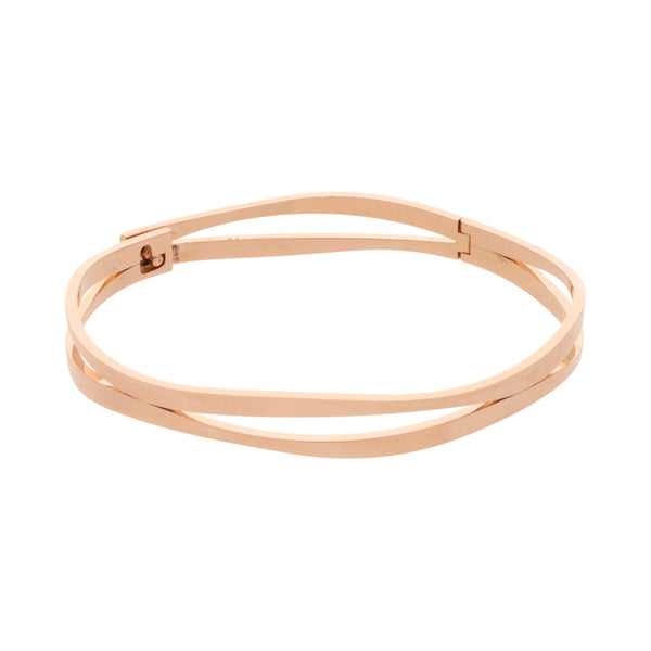 Pulsera articulada firma Omega en oro rosa 18 kilates.