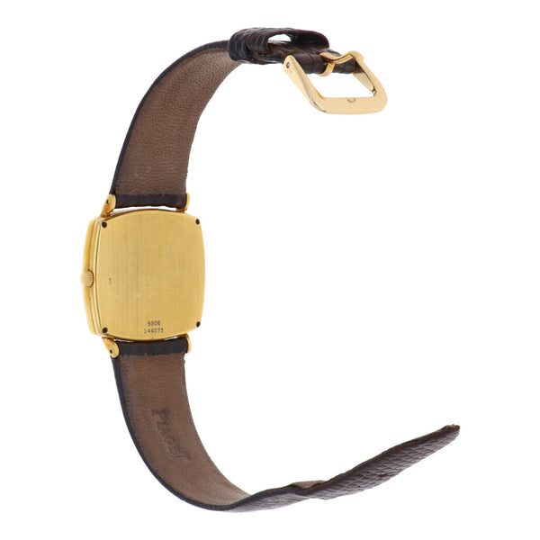 Reloj Piaget para caballero en oro amarillo 18 kilates correa piel.