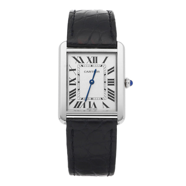 Reloj Cartier para caballero modelo Tank Solo.