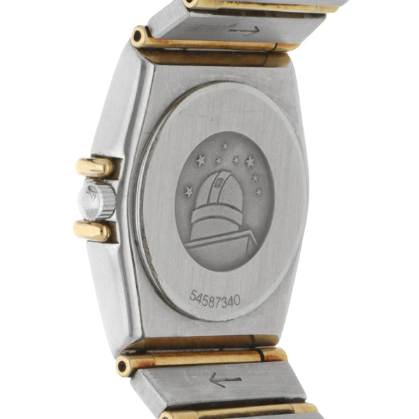 Reloj Omega para dama modelo Constellation vistas en oro amarillo 18 kilates.