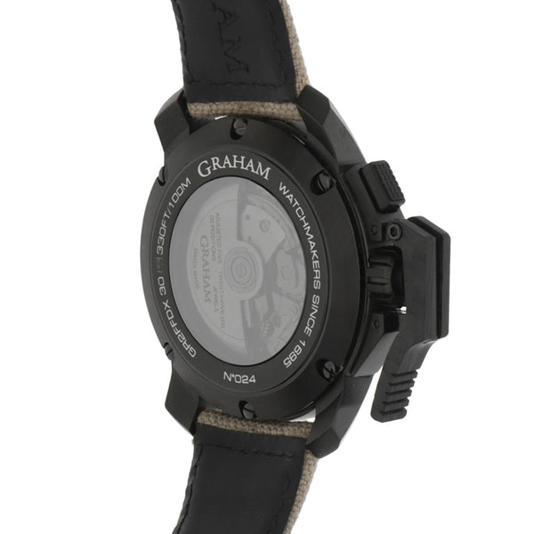 Reloj Graham para caballero modelo Chronofighter Oversize Black Arrow.