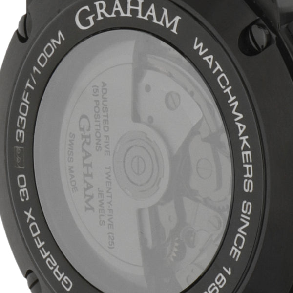 Reloj Graham para caballero modelo Chronofighter Oversize Black Arrow.