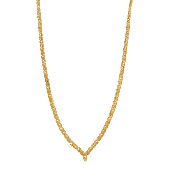 Gargantilla eslabón articulado en oro amarillo 14 kilates.
