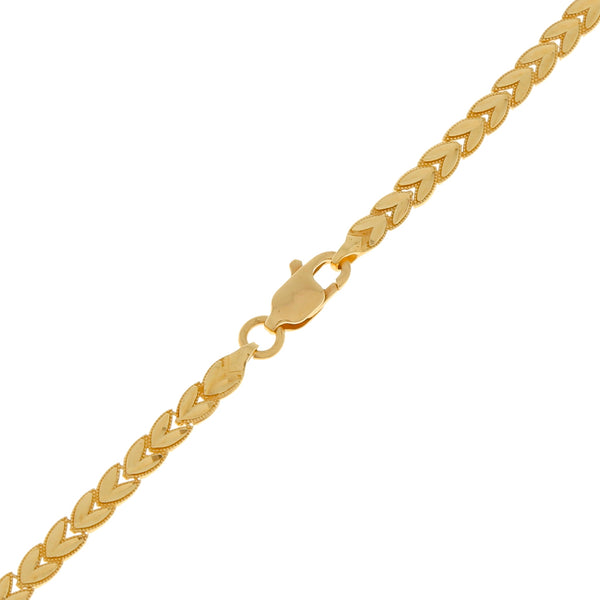 Gargantilla eslabón articulado en oro amarillo 14 kilates.