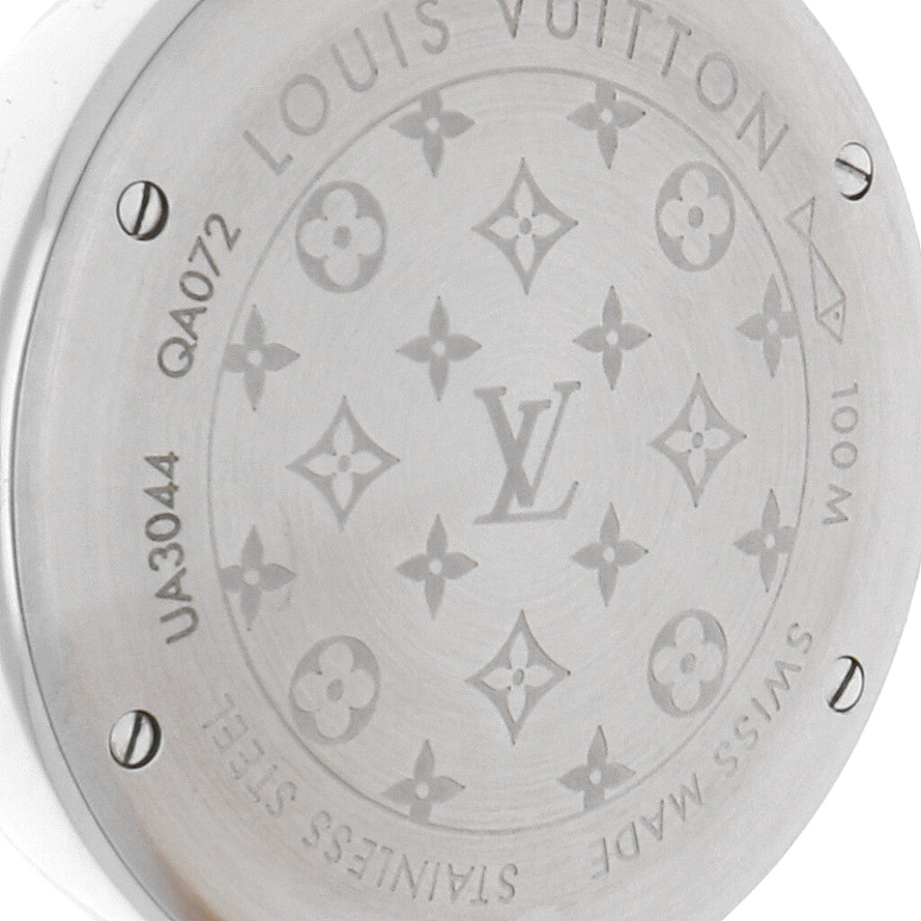 Reloj Louis Vuitton para dama en acero inoxidable correa piel. – Nacional  Monte de Piedad