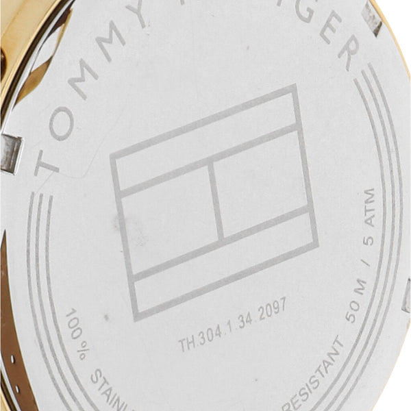 Reloj Tommy Hilfiger para caballero en acero chapa correa piel.