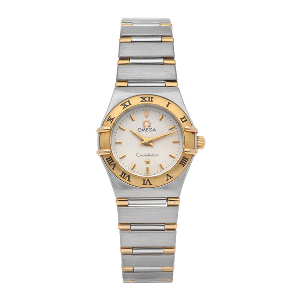 Reloj Omega para dama modelo Constellation vistas en oro amarillo 18 kilates.