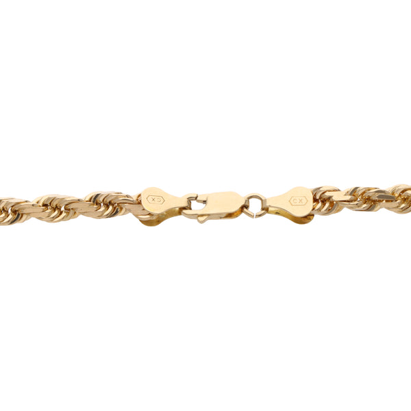 Pulsera eslabón torzal en oro amarillo 14 kilates.