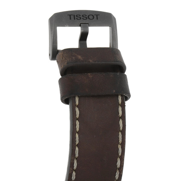 Reloj Tissot para caballero en acero esmalte correa piel.