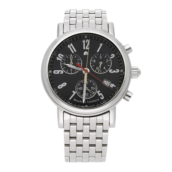 Reloj Maurice Lacroix para caballero en acero inoxidable.