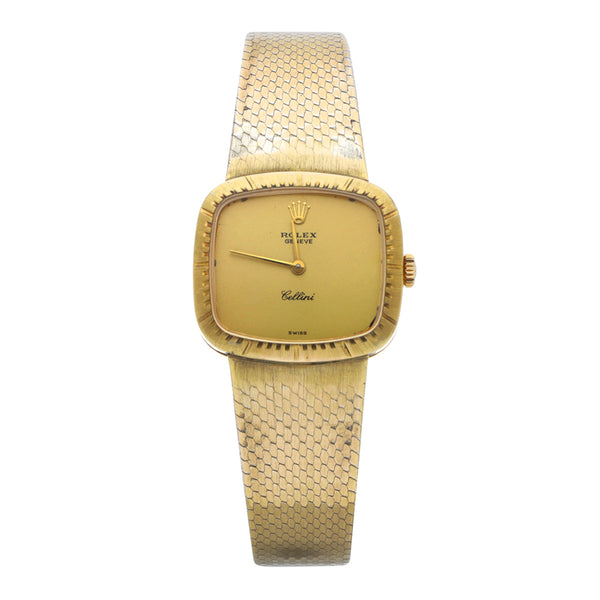 Reloj Rolex para dama modelo Cellini en oro amarillo 18 kilates.