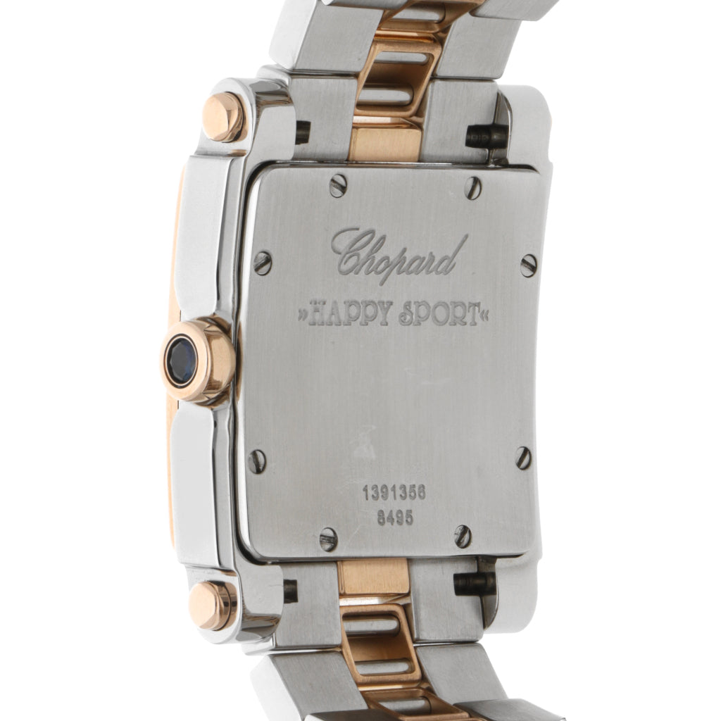 Reloj Chopard para dama modelo Happy Sport vistas en oro rosa 18