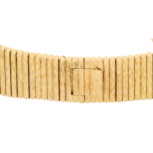 Esclava eslabón articulado firma Piaget en oro amarillo 18 kilates.