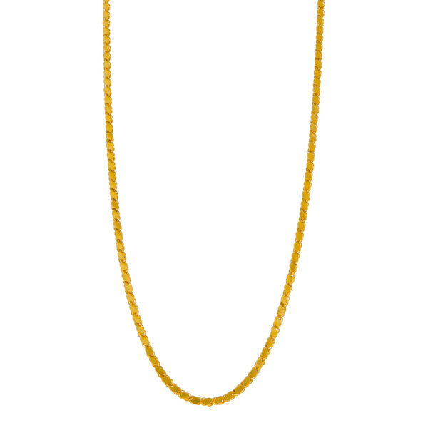 Collar eslabón encontrado en oro amarillo 18 kilates.